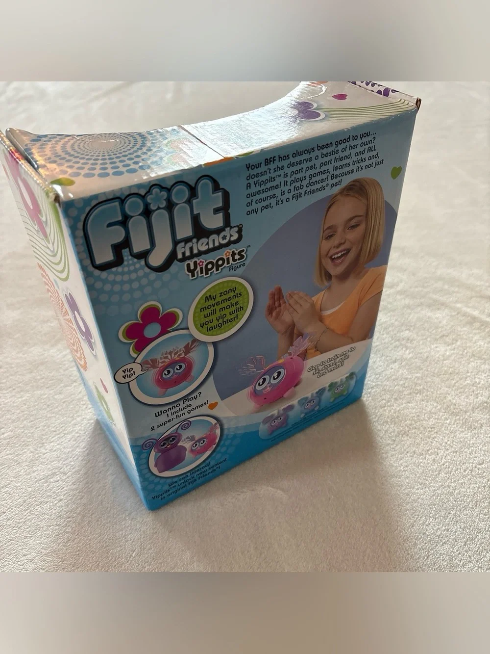 Y2K Vintage Fijit Friends Yippits Figure Pink Patter NWT